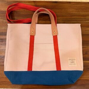 Immodest Cotton Small Zipper Tote in Sky colorway